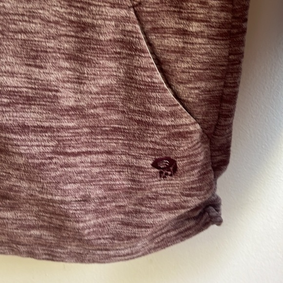 Mountain Hardwear Purple Heathered Print Zip Up Microfleece Sweater LARGE - Picture 5 of 10